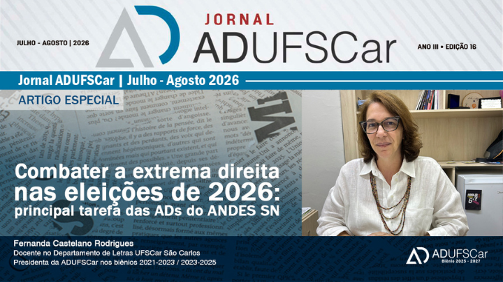 ARTIGO ESPECIAL | Jornal ADUFSCar publica artigo da docente Fernanda Castelano Rodrigues