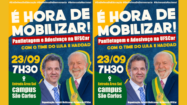 UM VOTO PELA CIÊNCIA, UM VOTO PELO BRASIL |  ADUFSCar participa de mobilização dia 23/09